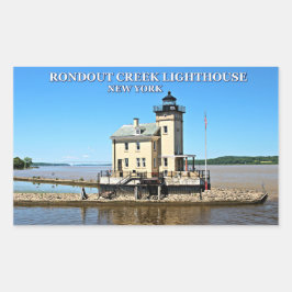 Rondout Creek Lighthouse, New York Rechthoekige Sticker