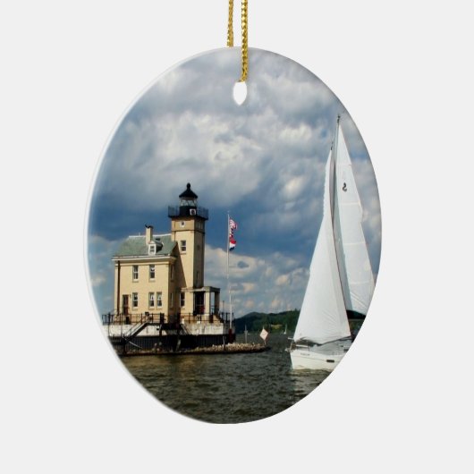 Rondout Lighthouse Keramisch Ornament (Rechts)