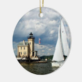 Rondout Lighthouse Keramisch Ornament (Links)