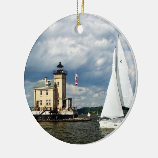 Rondout Lighthouse Keramisch Ornament (Links)