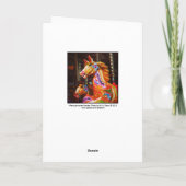 Rondpaarden 02 feestdagen kaart (Achterkant)