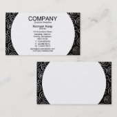 Rondpaneel - Abstract 181112 - Exotisch metaal Visitekaartje (Voorkant / Achterkant)