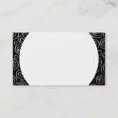 Rondpaneel - Abstract 181112 - Exotisch metaal Visitekaartje (Achterkant)