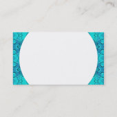 Rondpaneel - Aqua Blue Fest Visitekaartje (Achterkant)