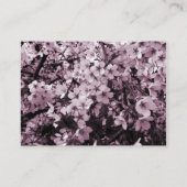 Rondpanel - Cherry Blossom Visitekaartje (Achterkant)