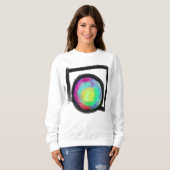 Rondpeg in een vierkant gat Abstracte kunst om te Trui (Voorkant volledig)