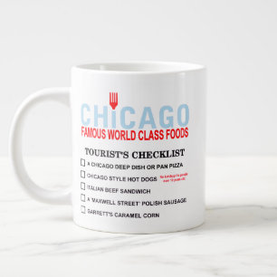 Rondreis checklist van beroemde Chicago gerechten Grote Koffiekop