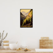  rondreis met Chamonix-Martigny Poster (Keuken)