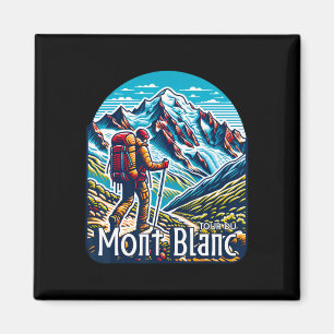 Rondreis rond Mont Blanc Tmb Zwitserland Italië Fr Magneet