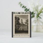  rondreis van de Vermont-ronde-kerk Briefkaart (Staand voorkant)