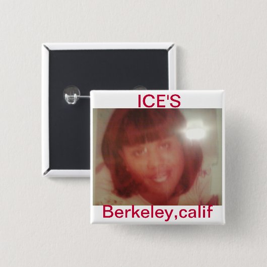 rondreis vierkante button 5,1 cm (Voorkant /achterkant)