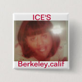 rondreis vierkante button 5,1 cm (Voorkant)