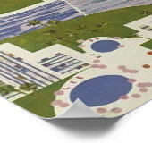  rondreisposter Florida, illustratie retro Poster (Hoek)