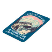 Rondreizen Alaska Retro Schip Deur Marker Magneet (Linkerzijde)