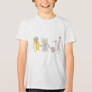Rondreizen Dieren Astronauten Tri-Blend Shirt