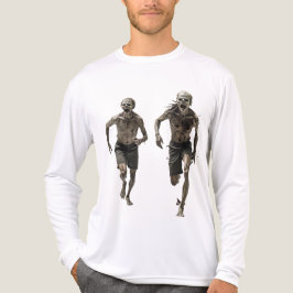rondrennende zombies Tri-Blend shirt