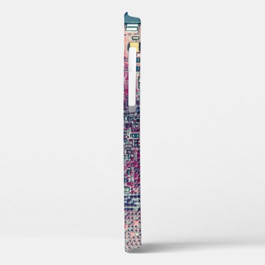 Rondretro-ontwerp van de rode kringplaat Case-Mate iPhone case (Achterkant / Links)