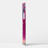 Rondretro-ontwerp van de rode kringplaat Case-Mate iPhone case (Achterkant / Rechts)