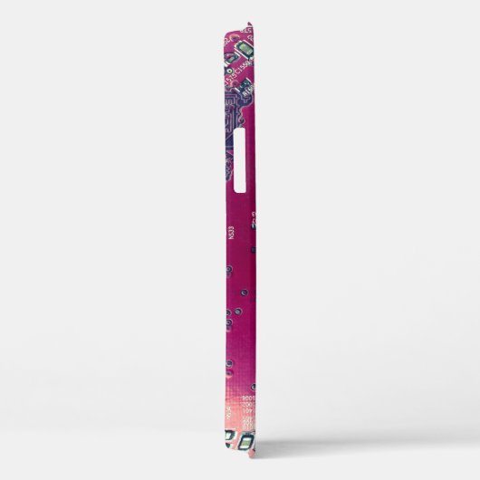 Rondretro-ontwerp van de rode kringplaat Case-Mate iPhone case (Achterkant / Rechts)