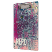 Rondretro-ontwerp van de rode kringplaat klembord (Links)