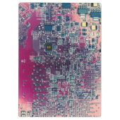 Rondretro-ontwerp van de rode kringplaat klembord (Achterkant)