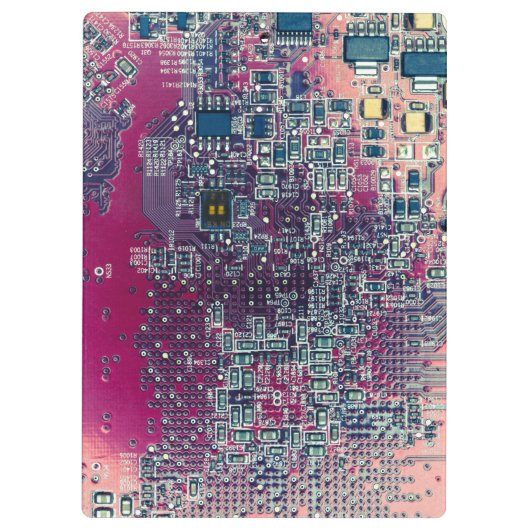 Rondretro-ontwerp van de rode kringplaat klembord (Achterkant)