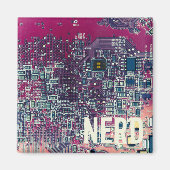 Rondretro-ontwerp van de rode kringplaat magneet (Voorkant)