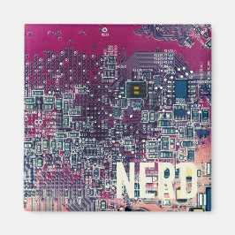 Rondretro-ontwerp van de rode kringplaat magneet