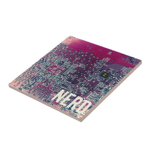 Rondretro-ontwerp van de rode kringplaat tegeltje (Zijkant)