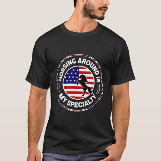 Rondrijden is mijn specialiteit t-shirt (Voorkant)