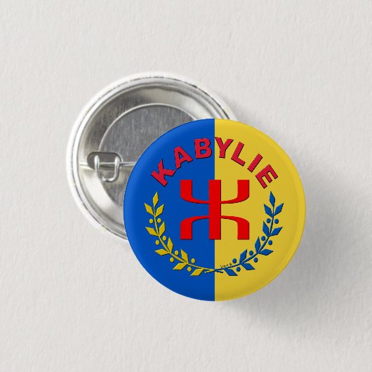 Rondschildpad v2 mak kabylie 3.2 ronde button 3,2 cm (Voorkant /achterkant)