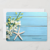 Rondstaartwedstrijk orchidee kaart (Achterkant)