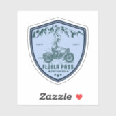 Rondtournee door Flüela Pass zwitserse alps Sticker (Vel)