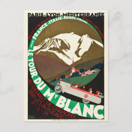 rondtraject van de Mont Blanc Briefkaart