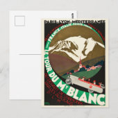  rondtraject van de Mont Blanc Briefkaart (Voorkant / Achterkant)