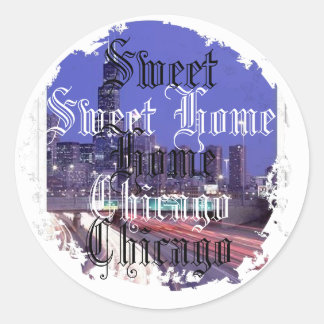 Rondtrekkers met verdringing ronde sticker