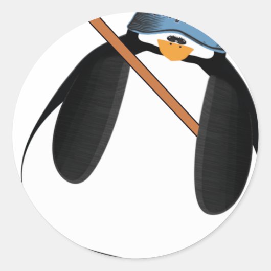 Rondtrekkers met verdringing ronde sticker (Voorkant)