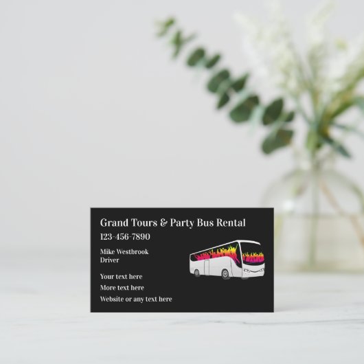 Ronduur voor rondreizen visitekaartje (Staand voorkant)