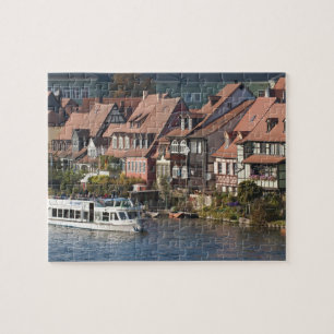 Rondvaartboot in Klein Venedig en rivier de Regnit Legpuzzel