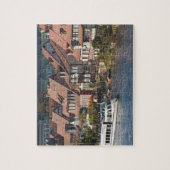 Rondvaartboot in Klein Venedig en rivier de Regnit Legpuzzel (Verticaal)