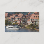 Rondvaartboot in Klein Venedig en rivier de Regnit Visitekaartje (Achterkant)