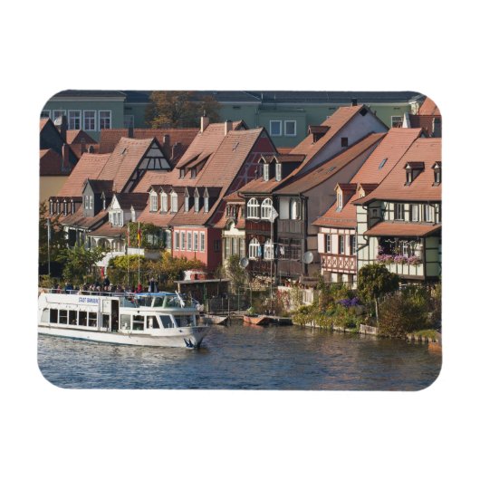 Rondvaartboot in Little Venice en rivier de Regnit Magneet (Horizontaal)