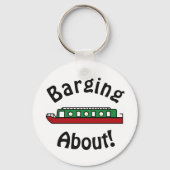 Rondvaren met een kanaalboot sleutelhanger (Achterkant)