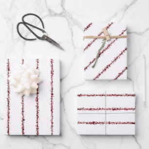 Rondvloed van cadeaubonnen inpakpapier vel