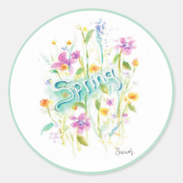 Rondvloerklepzegel Ronde Sticker