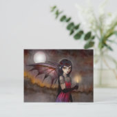Rondwandelende Victoria Vampire Fee Postkaart (Staand voorkant)