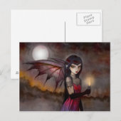 Rondwandelende Victoria Vampire Fee Postkaart (Voorkant / Achterkant)