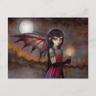 Rondwandelende Victoria Vampire Fee Postkaart