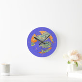 Rondwandklok met Franse grunts (vis) Ronde Klok (Huis)