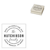 Rondzendadres voor gepersonaliseerde veelgebruikte rubberstempel (Gestempeld)